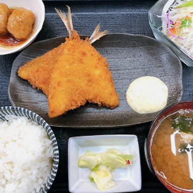 アジフライ定食